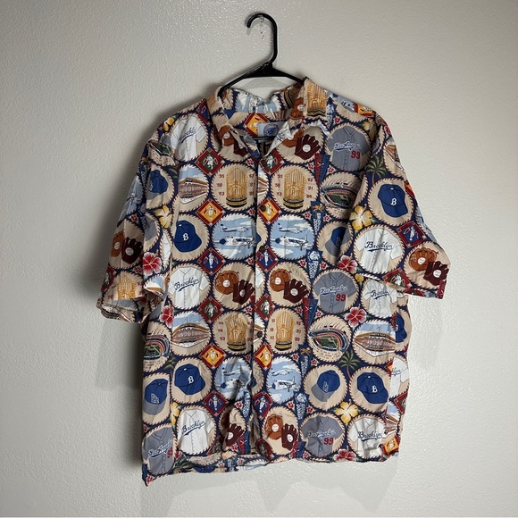Reyn Spooner Dodgers Vintage Shirt Size Large - Picture 1 of 8